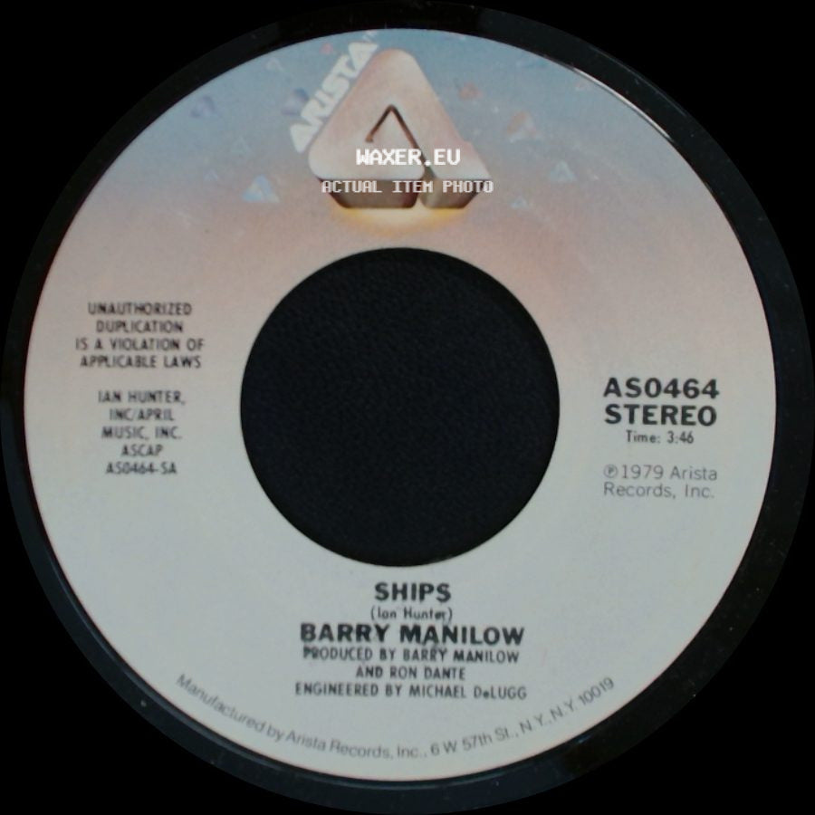Barry Manilow - Ships / They Gave In To The Blues side A