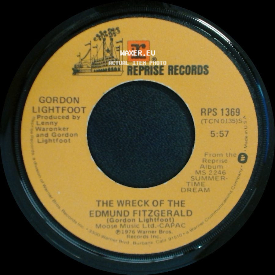 Gordon Lightfoot - The House You Live In / The Wreck Of The Edmund Fitzgerald side B