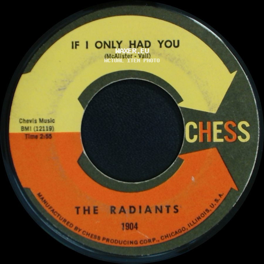 The Radiants - If I Only Had You / Voice Your Choice side A