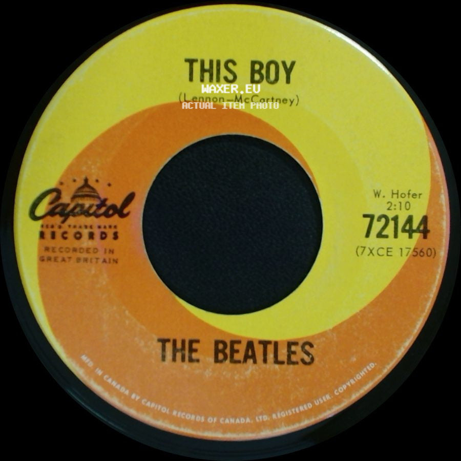 The Beatles - All My Loving / This Boy side B