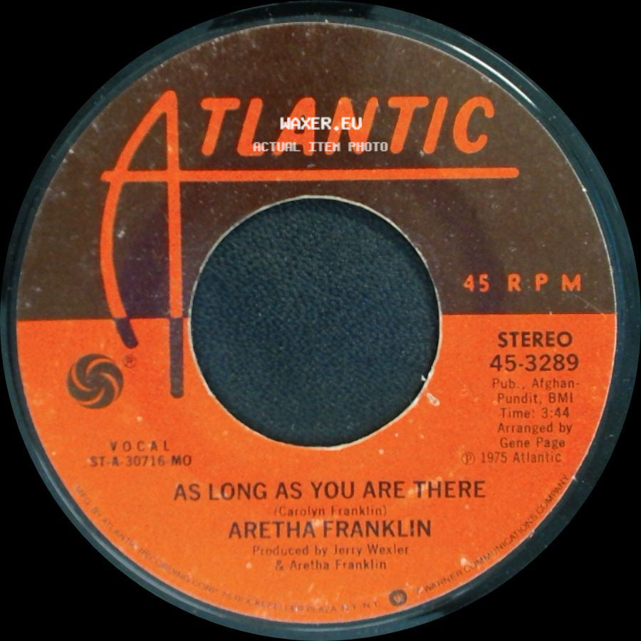 Aretha Franklin - As Long As You Are There / Mr. D. J. (5 For The D. J.) side A
