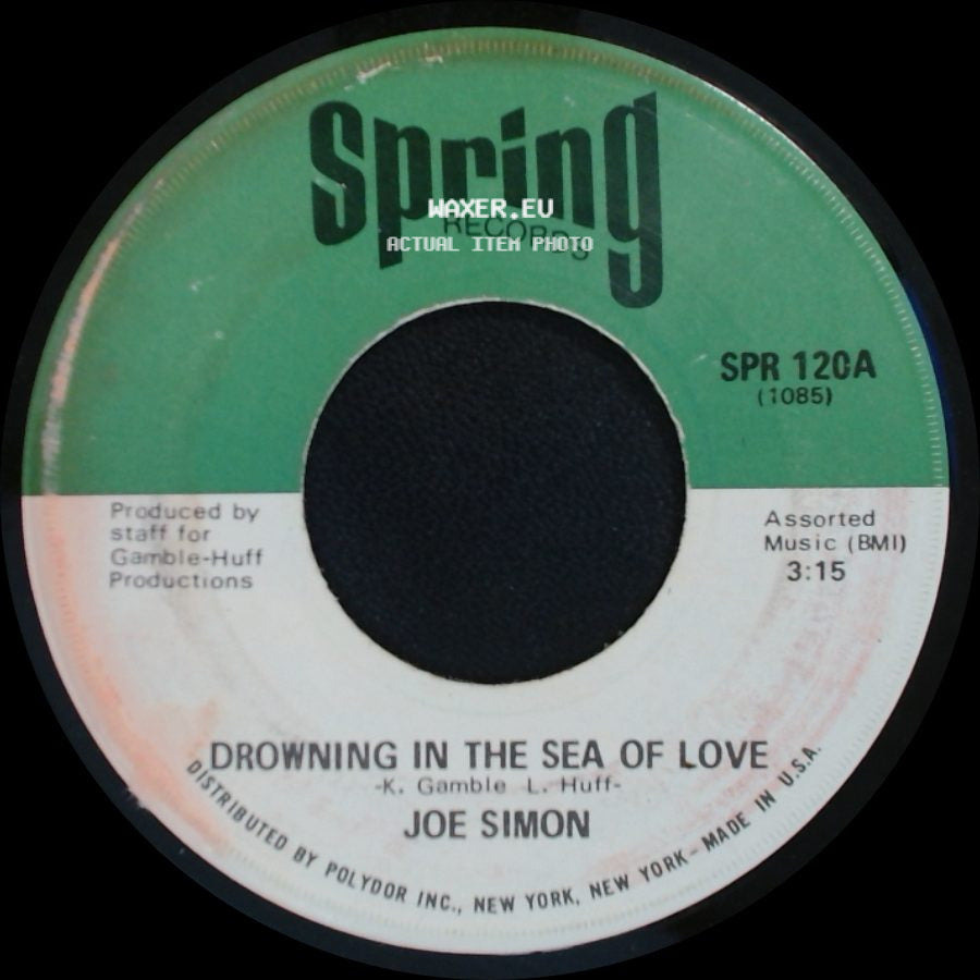 Joe Simon - Let Me Be The One (The One Who Loves You) / Drowning In The Sea Of Love side B