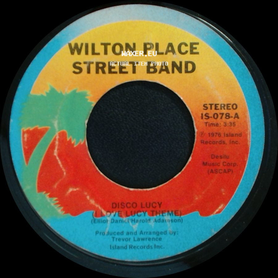 Wilton Place Street Band - You Don't Even Know Who We Are / Disco Lucy (Love Lucy Theme) side B