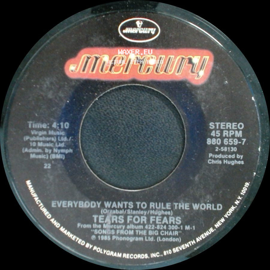 Tears For Fears - Everybody Wants To Rule The World / Pharaohs side A