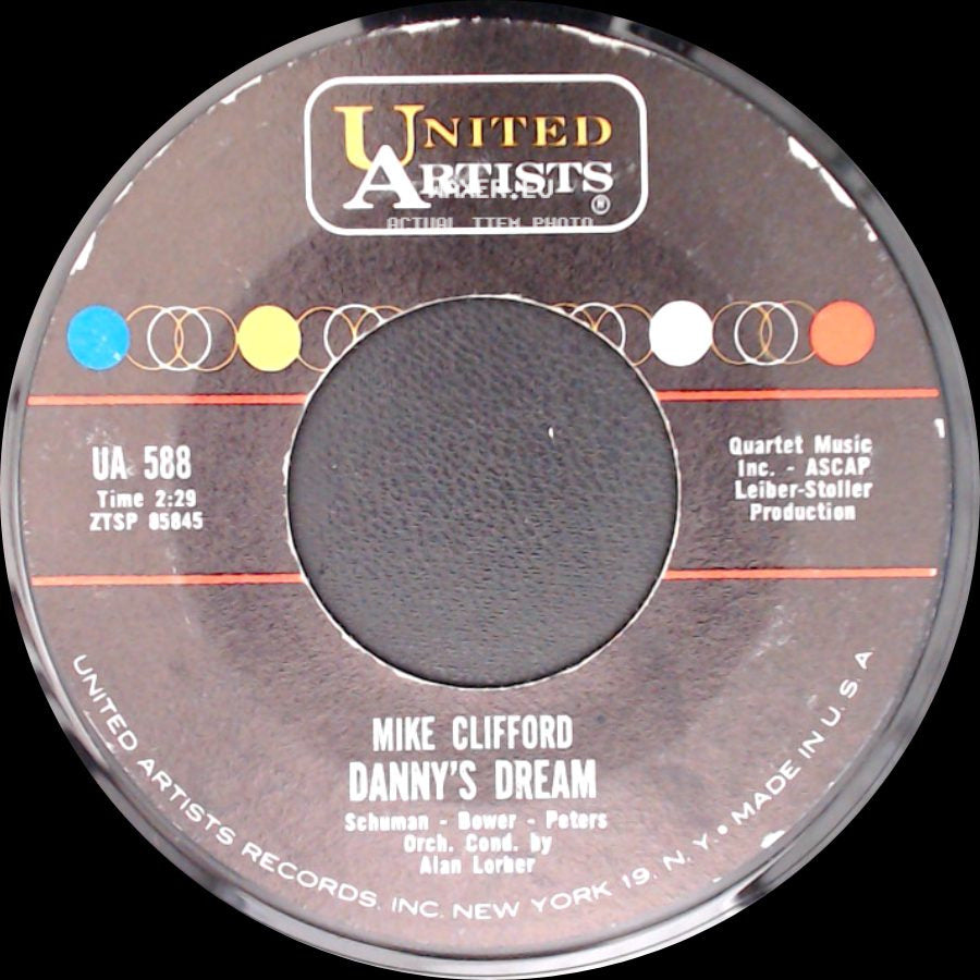 Mike Clifford - One Boy Too Late / Danny's Dream side B