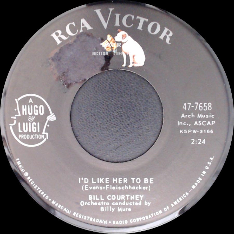 Bill Courtney - There's Still Time Brother / I'd Like Her To Be side B