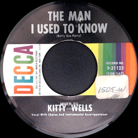Kitty Wells - Carmel By The Sea / The Man I Used To Know side B