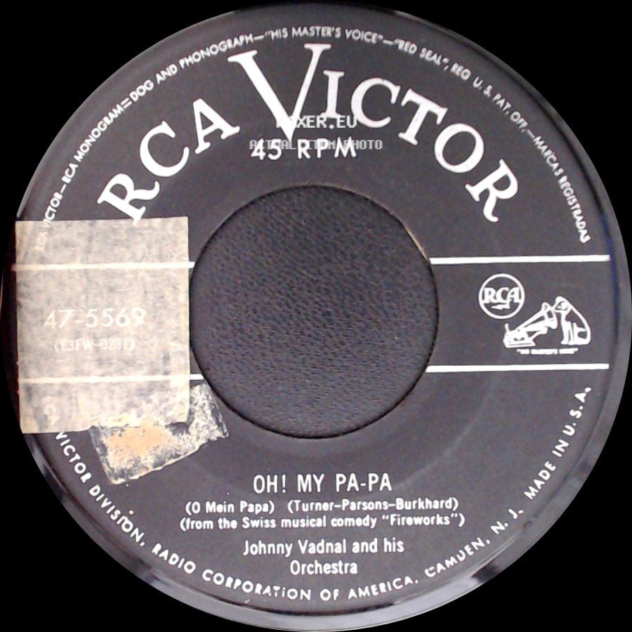 Johnny Vadnal And His Orchestra - Wanna Dance - Polka / Oh! My Pa-Pa (O Mein Papa) side B