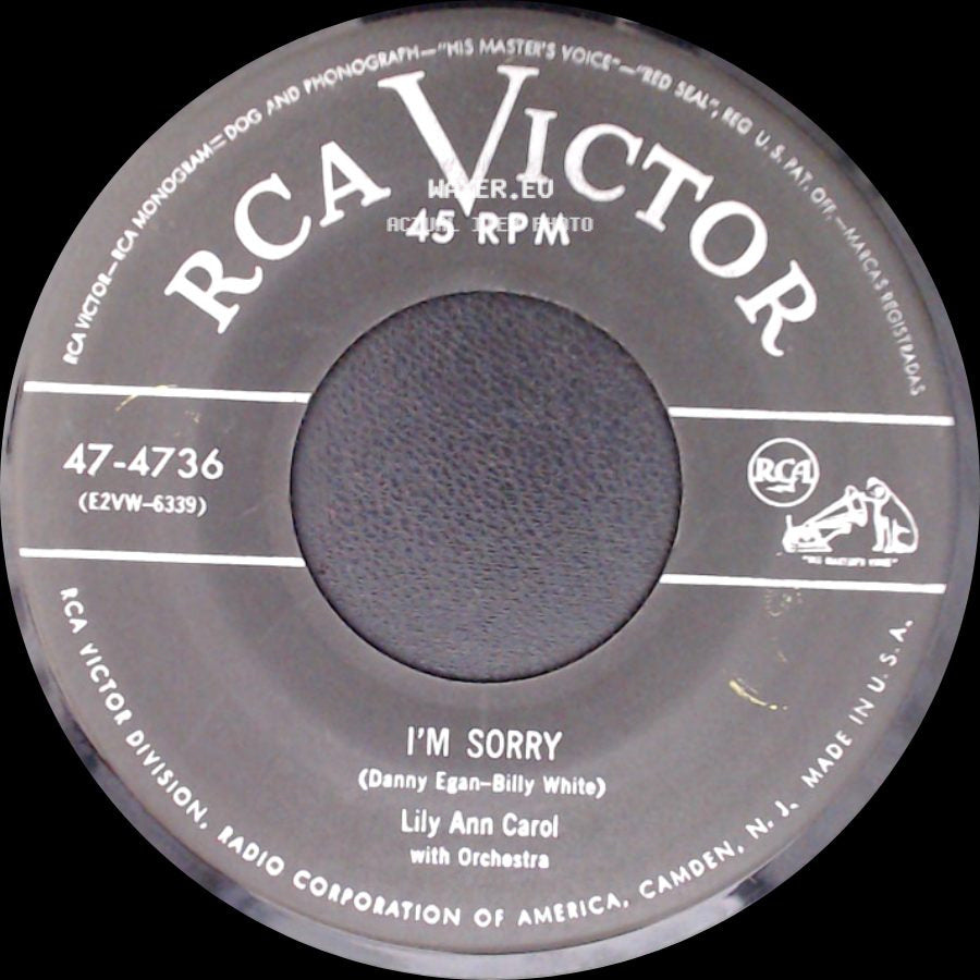 Lily Ann Carol - Please Be Kind / I'm Sorry side B