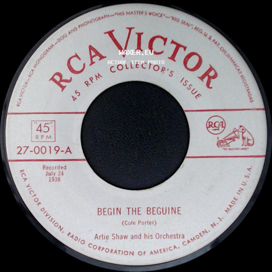 Artie Shaw And His Orchestra - Begin The Beguine / Indian Love Call side A