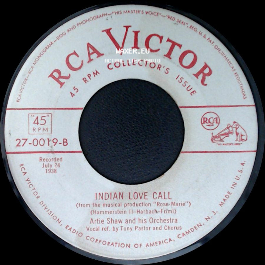 Artie Shaw And His Orchestra - Begin The Beguine / Indian Love Call side B