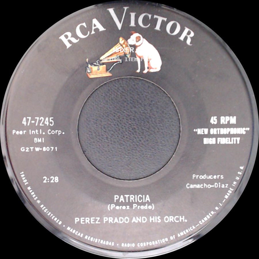 Perez Prado And His Orch. - Patricia / Why Wait side A