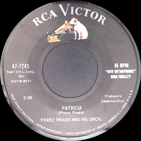 Perez Prado And His Orch. - Patricia / Why Wait side A