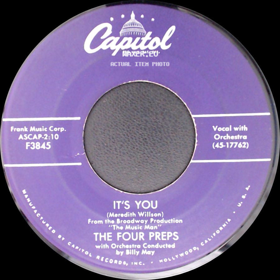 The Four Preps - It's You / 26 Miles (Santa Catalina) side A