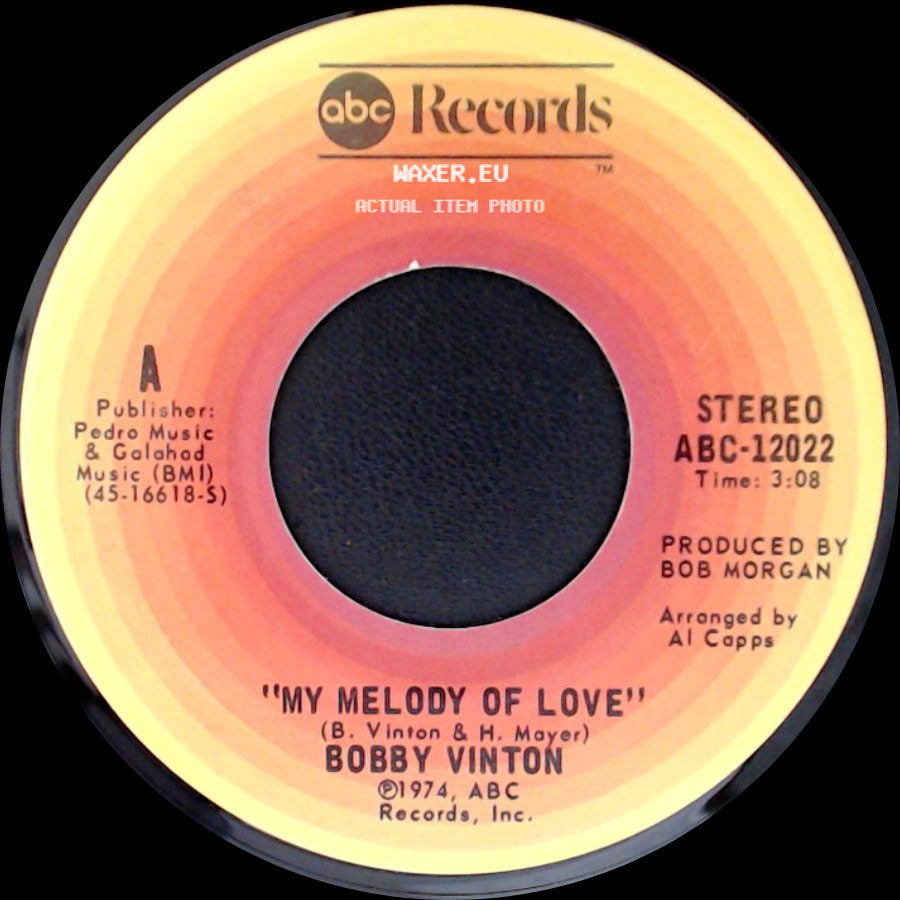 Bobby Vinton - I'll Be Loving You / My Melody Of Love side B