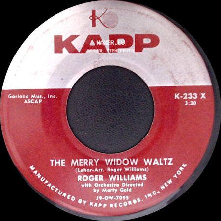 Roger Williams - Near You / The Merry Widow Waltz side B