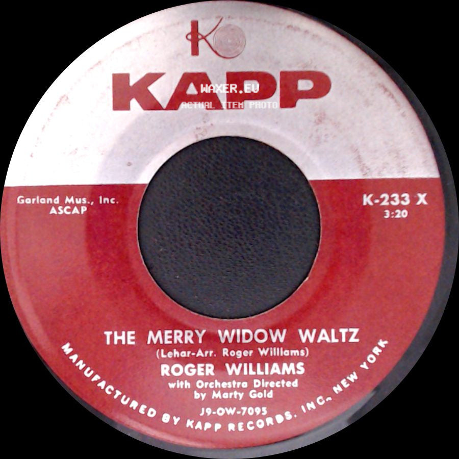 Roger Williams - Near You / The Merry Widow Waltz side B