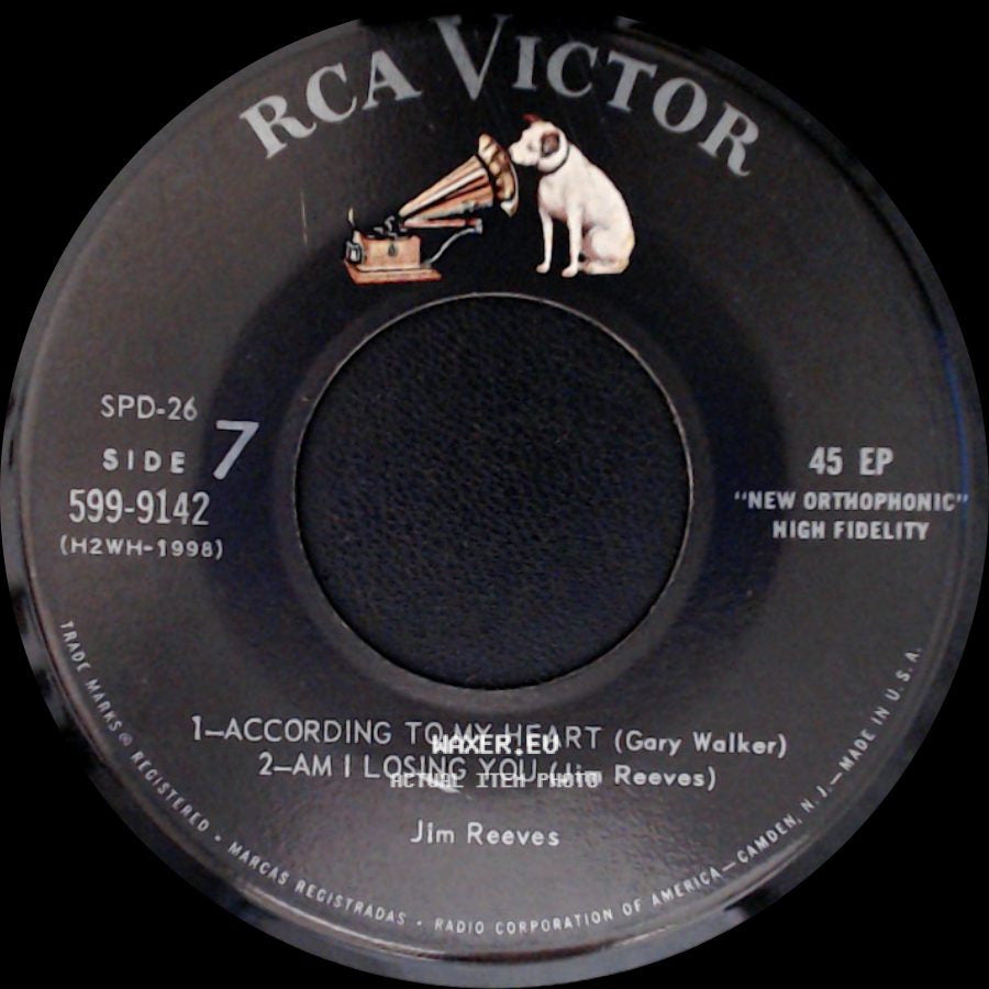 Jim Reeves - Unknown Title A / Unknown Title B side B
