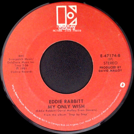 Eddie Rabbitt - Step By Step / My Only Wish side B