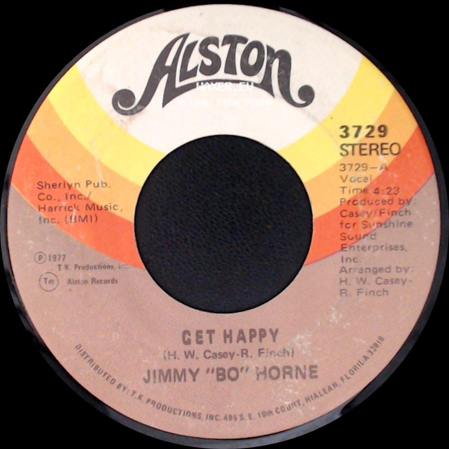 Jimmy "Bo" Horne - Get Happy / It's Your Sweet Love side A
