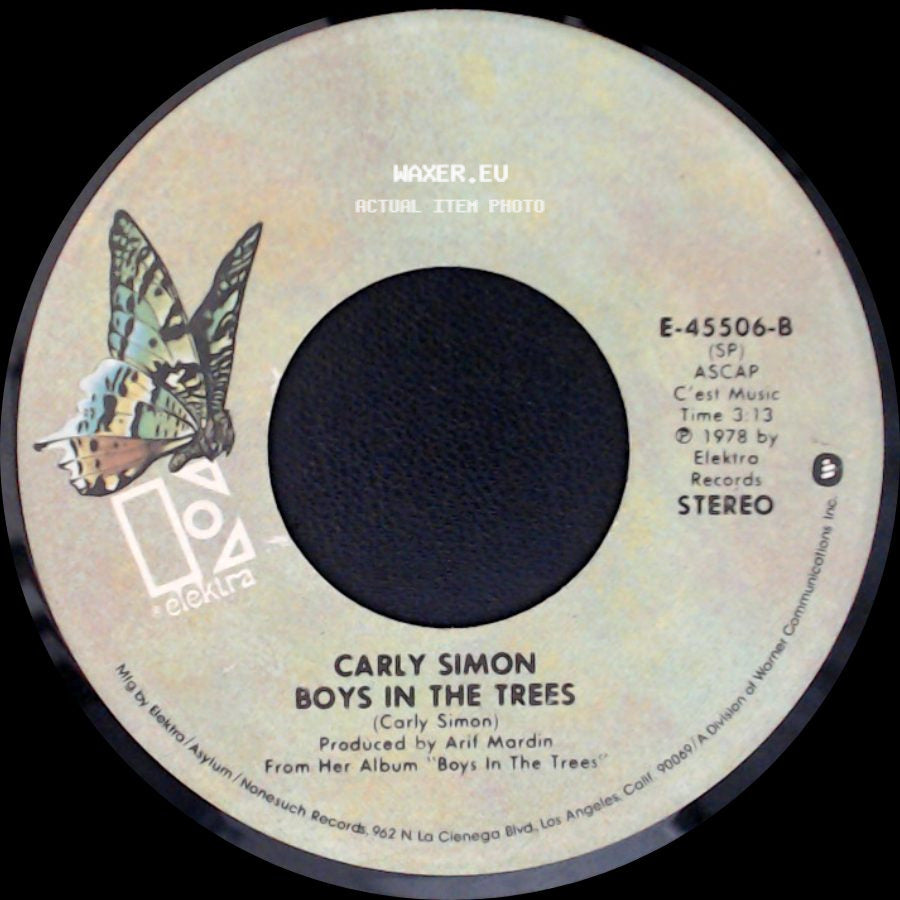 Carly Simon And James Taylor / Carly Simon - Devoted To You / Boys In The Trees side B