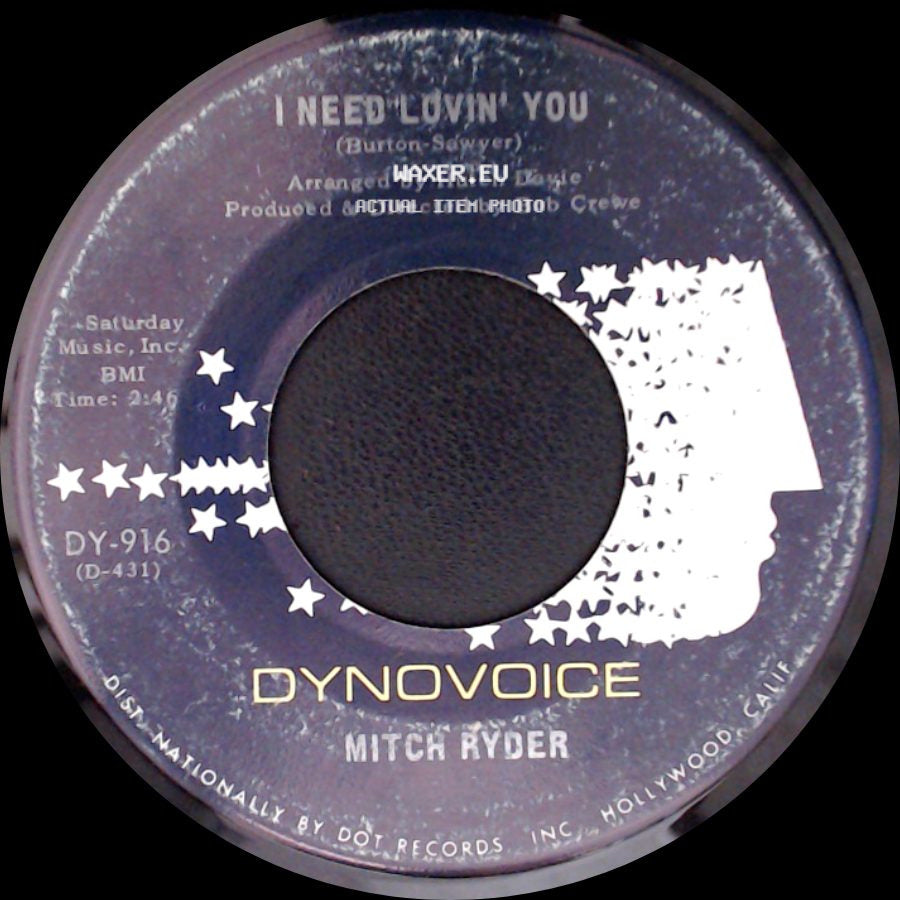 Mitch Ryder - I Need Lovin' You / The Lights Of Detroit side A