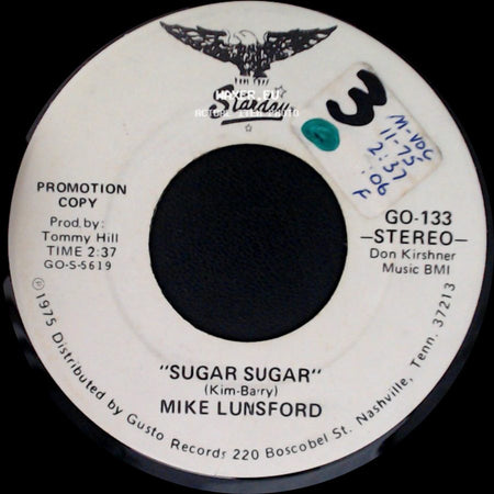 Mike Lunsford - "Sugar Sugar" / Sugar Sugar side A