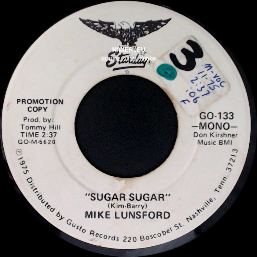 Mike Lunsford - "Sugar Sugar" / Sugar Sugar side B