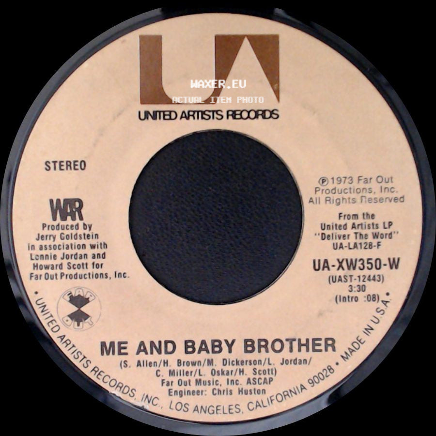 War - Me And Baby Brother / In Your Eyes side A
