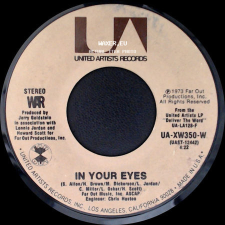 War - Me And Baby Brother / In Your Eyes side B