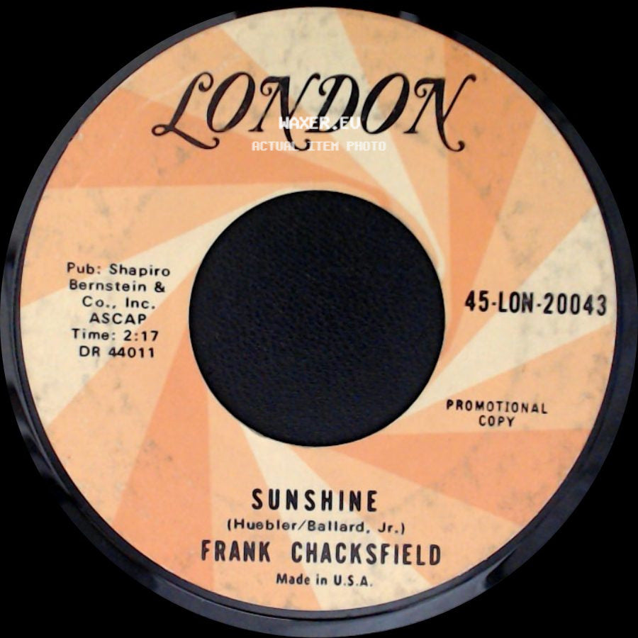 Frank Chacksfield - Sunshine / Blue Lace side A