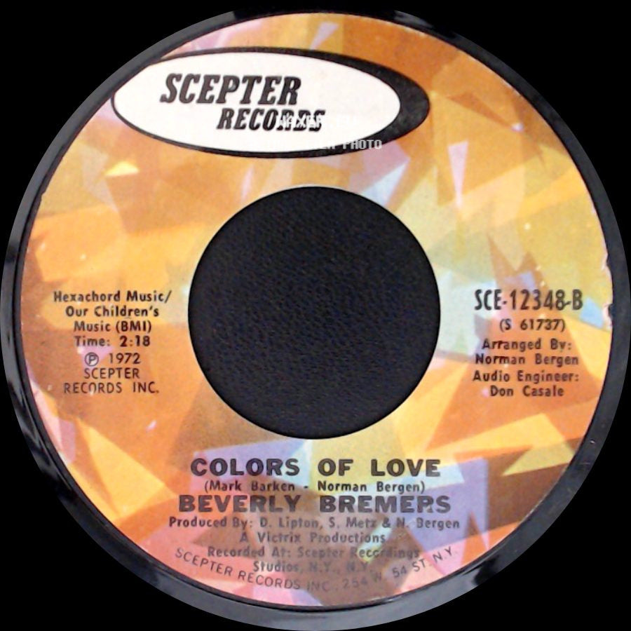 Beverly Bremers - Colors Of Love / We're Free side A