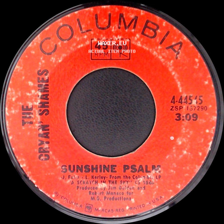 The Cryan' Shames - Sunshine Psalm / Young Birds Fly side A