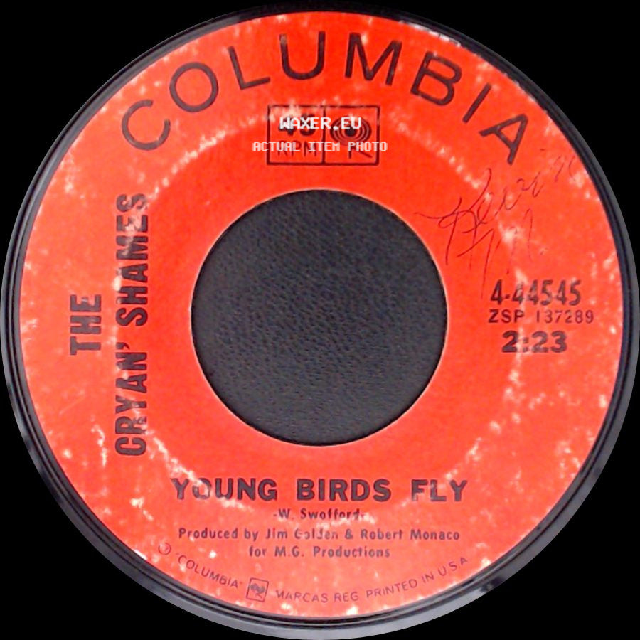 The Cryan' Shames - Sunshine Psalm / Young Birds Fly side B