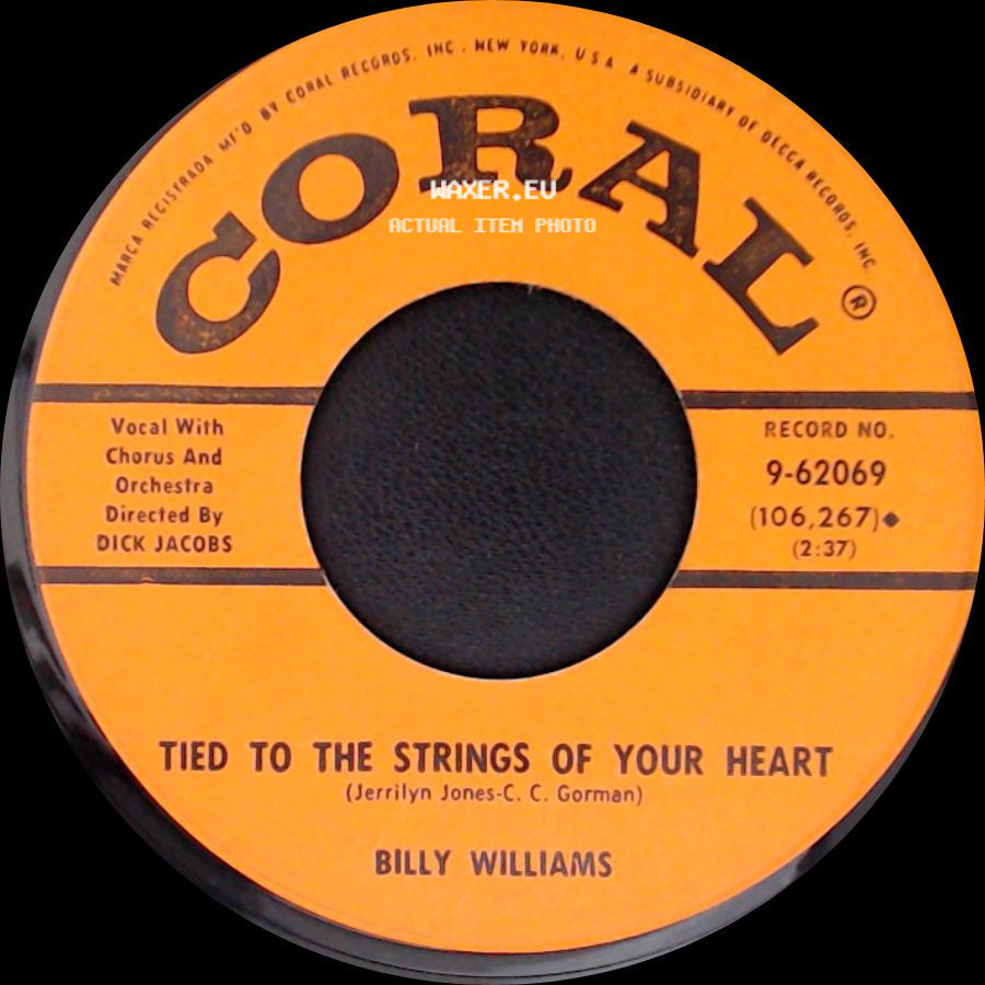 Billy Williams - Tied To The Strings Of Your Heart / Nola side A