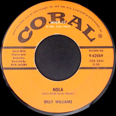 Billy Williams - Tied To The Strings Of Your Heart / Nola side B