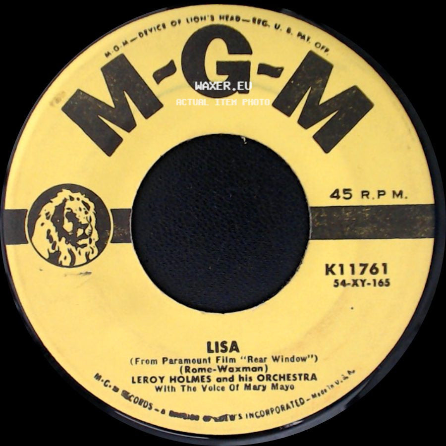 Leroy Holmes And His Orchestra - Lisa / The High And The Mighty side A