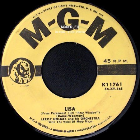 Leroy Holmes And His Orchestra - Lisa / The High And The Mighty side A