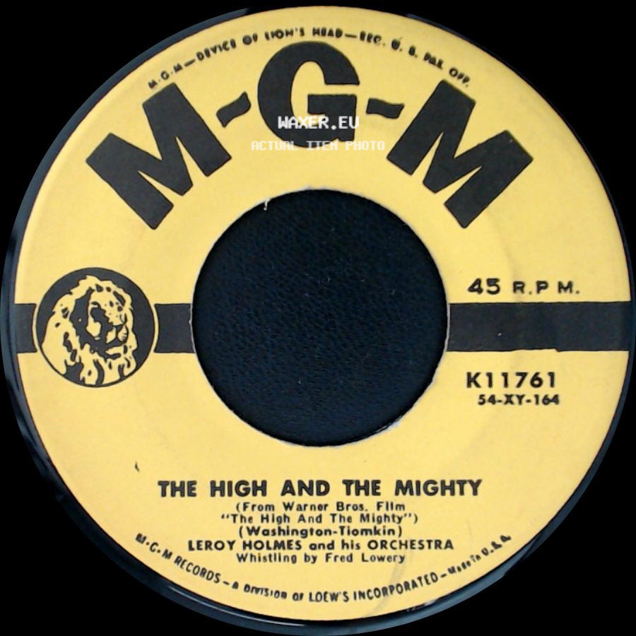 Leroy Holmes And His Orchestra - Lisa / The High And The Mighty side B