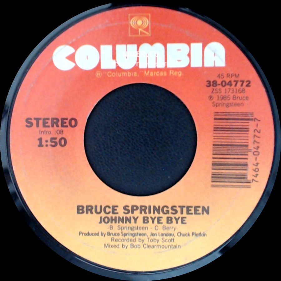 Bruce Springsteen - Johnny Bye Bye / I'm On Fire side A