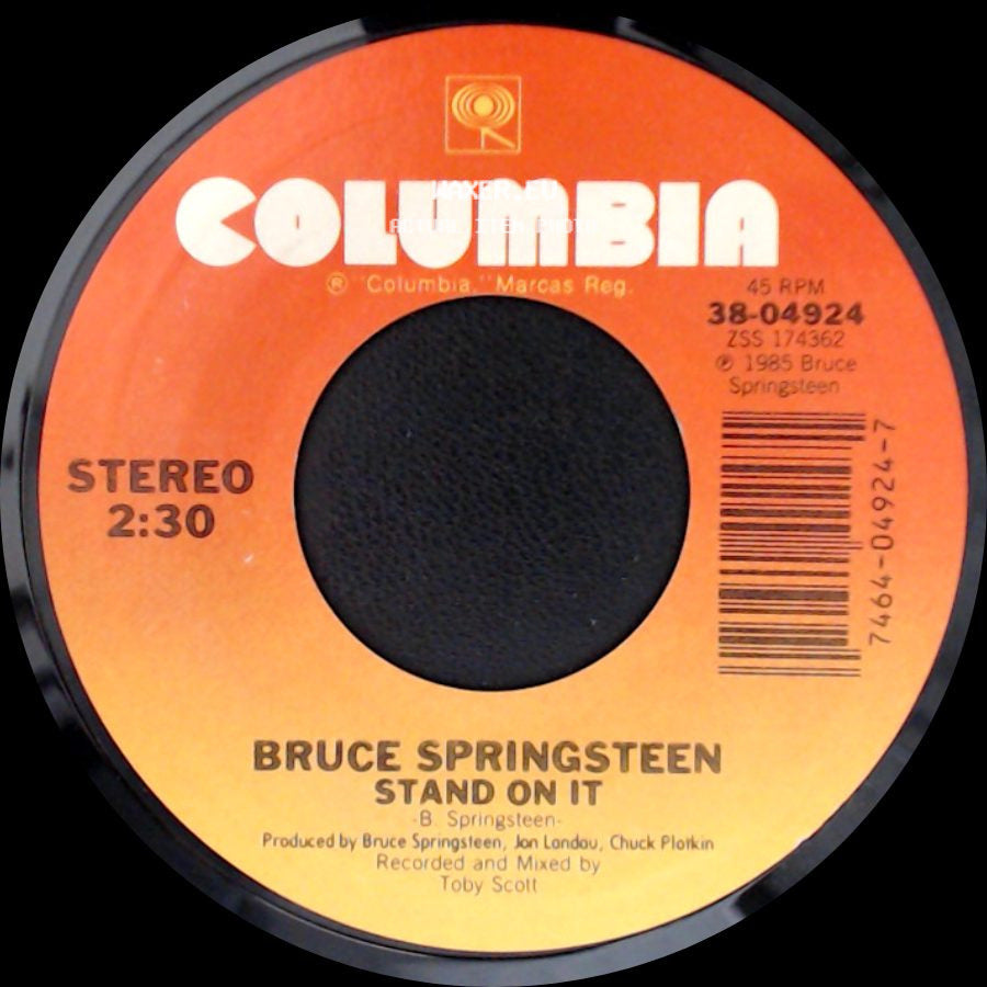 Bruce Springsteen - Stand On It / Glory Days side A