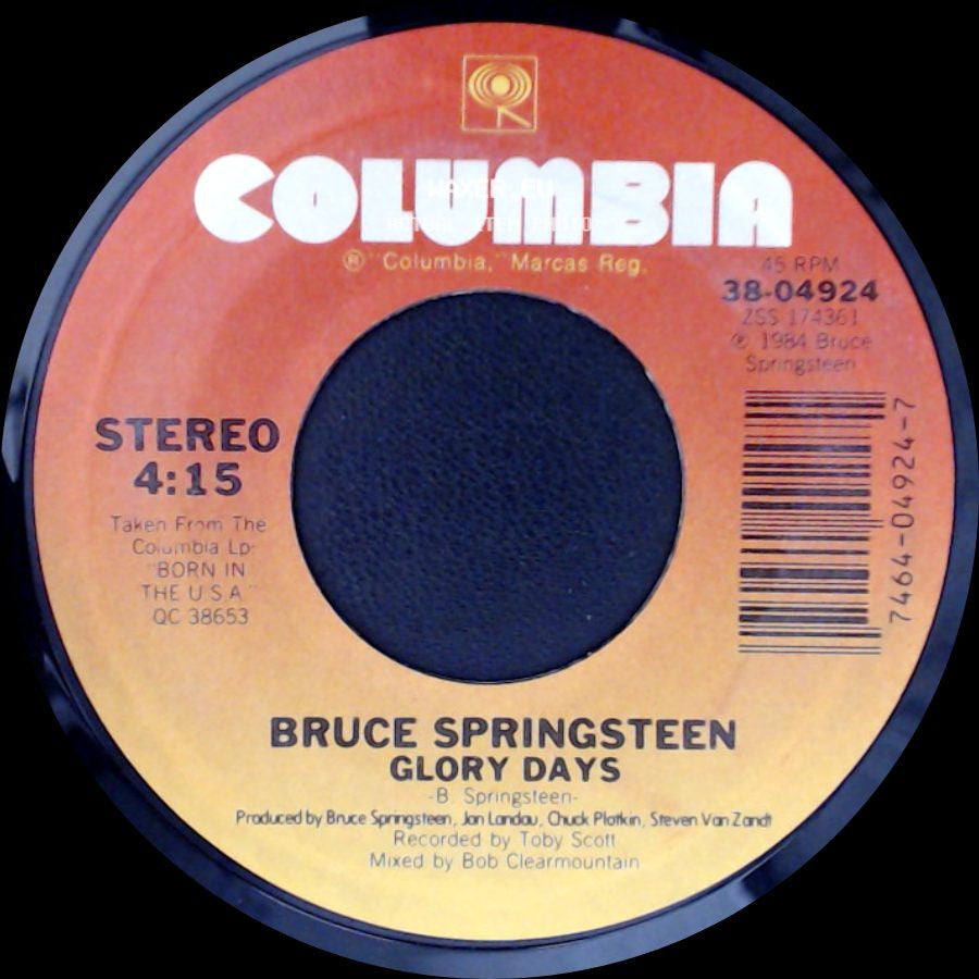 Bruce Springsteen - Stand On It / Glory Days side B
