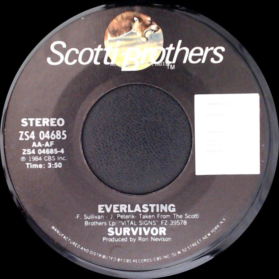 Survivor - High On You / Everlasting side B