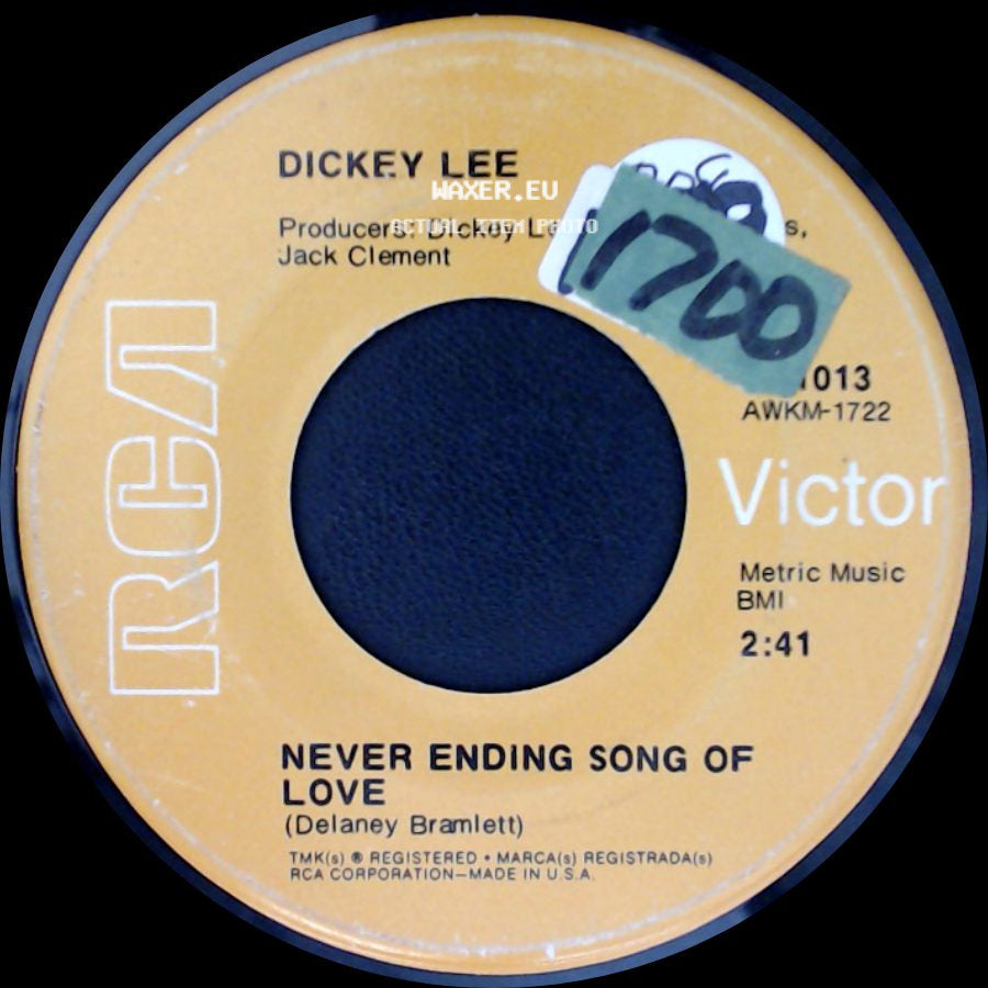 Dickey Lee - On The Southbound / Never Ending Song Of Love side B