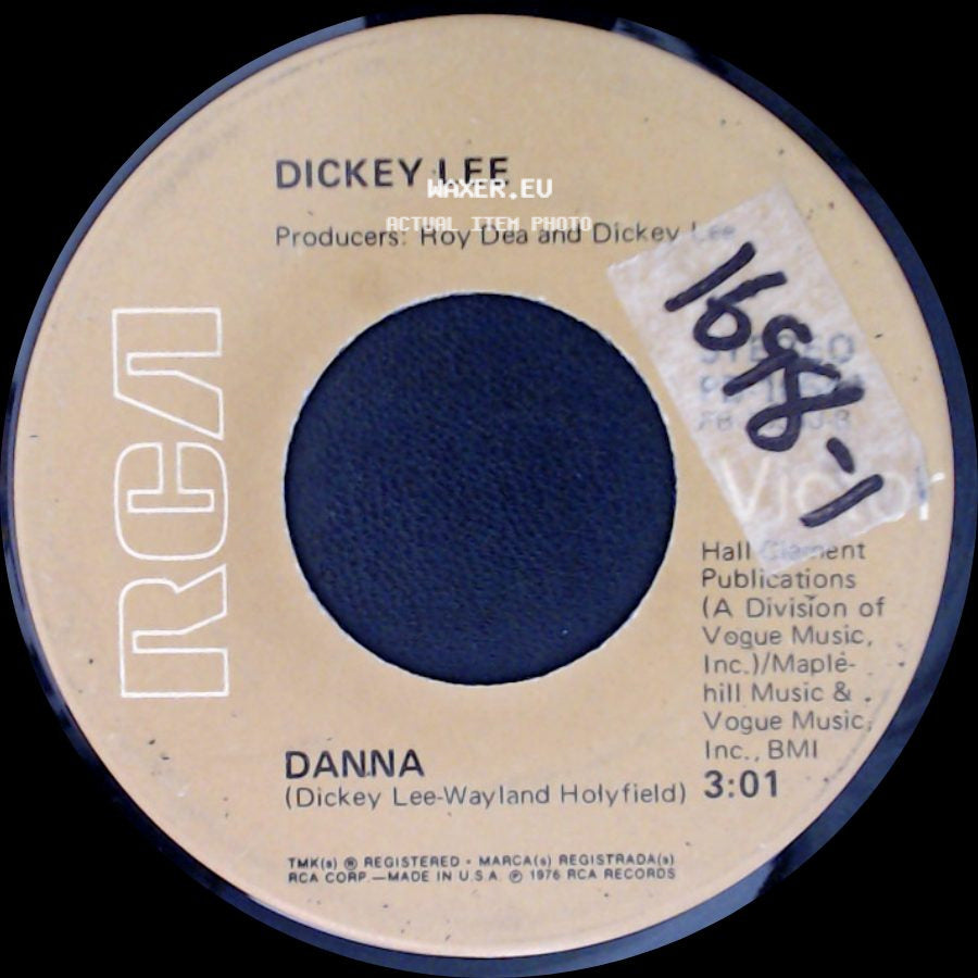 Dickey Lee - Angels, Roses, And Rain / Danna side B