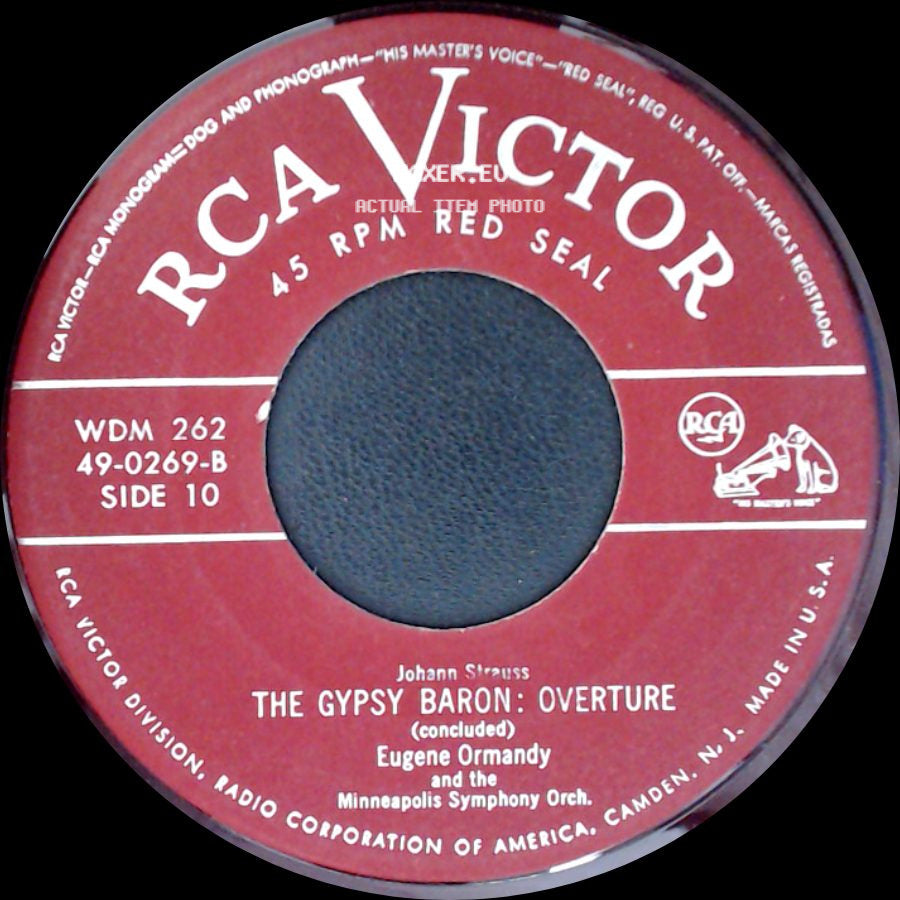Eugene Ormandy And The Minneapolis Symphony Orch. / Johann Strauss / Eugene Ormandy And The Minneapolis Symphony Orch. - The Blue Danube Waltz (Part 1) / The Gypsy Baron: Overture (Concluded) side B