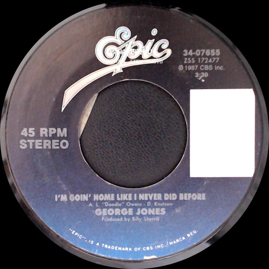 George Jones - I'm Goin' Home Like I Never Did Before / The Bird side A