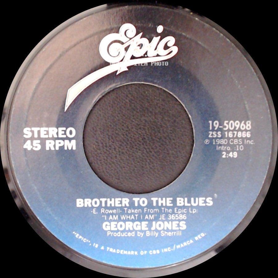 George Jones - If Drinkin' Don't Kill Me (Her Memory Will) / Brother To The Blues side B