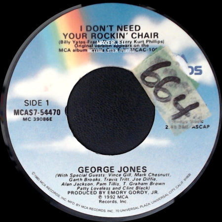 George Jones - I Don't Need Your Rockin' Chair / Finally Friday side A