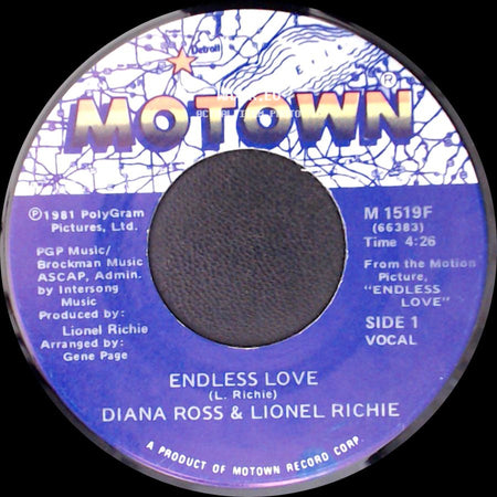 Diana Ross & Lionel Richie - Endless Love / Endless Love side A